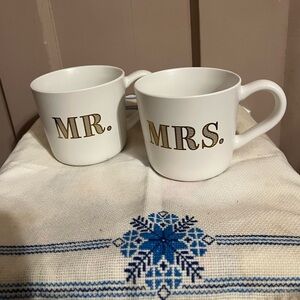 Mr. and Mrs. coffee mugs